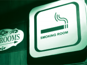 picture of a designated smoking room