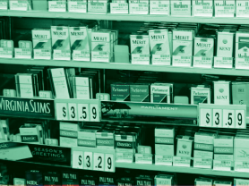 cigarette packs at point of sale