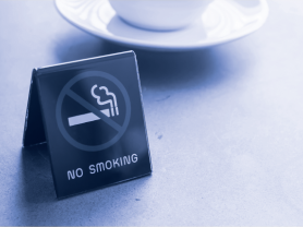 no smoking sign in restaurant