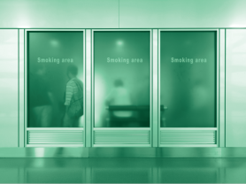 no smoking sign in airport