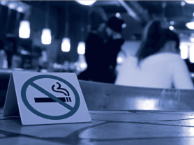 no smoking sign in restaurant