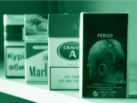 health warning labels on cigarette packs