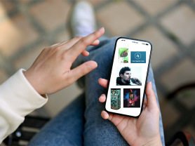 A cell phone with images of vaping products on its screen